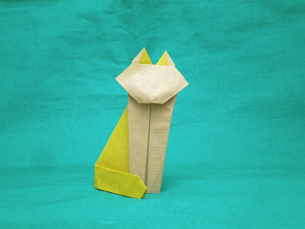 origami cats - My, Origami, Paper, cat, Longpost