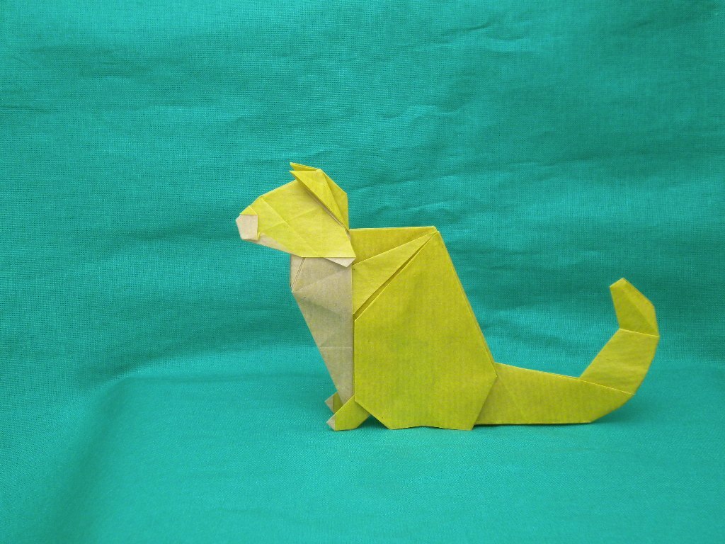 origami cats - My, Origami, Paper, cat, Longpost