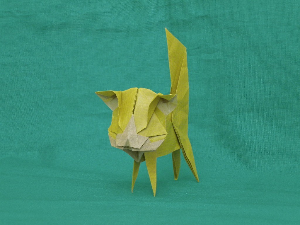 origami cats - My, Origami, Paper, cat, Longpost