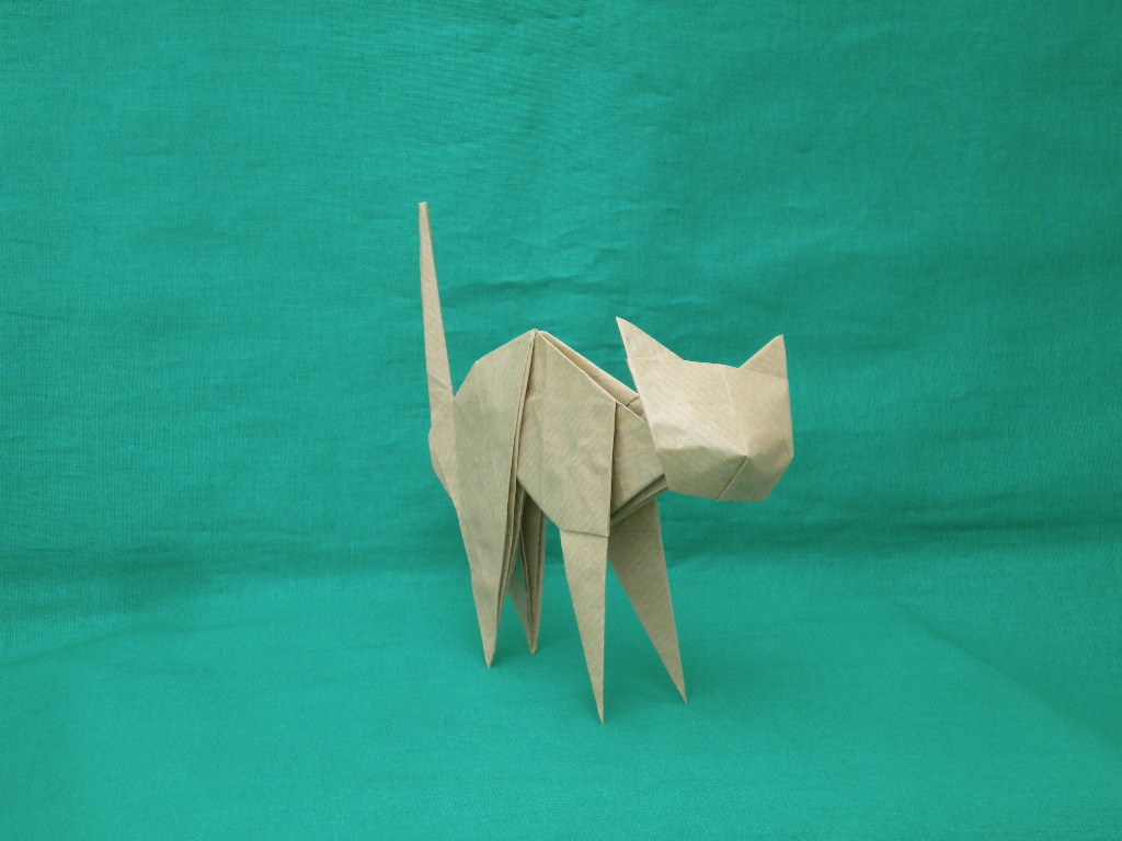 origami cats - My, Origami, Paper, cat, Longpost