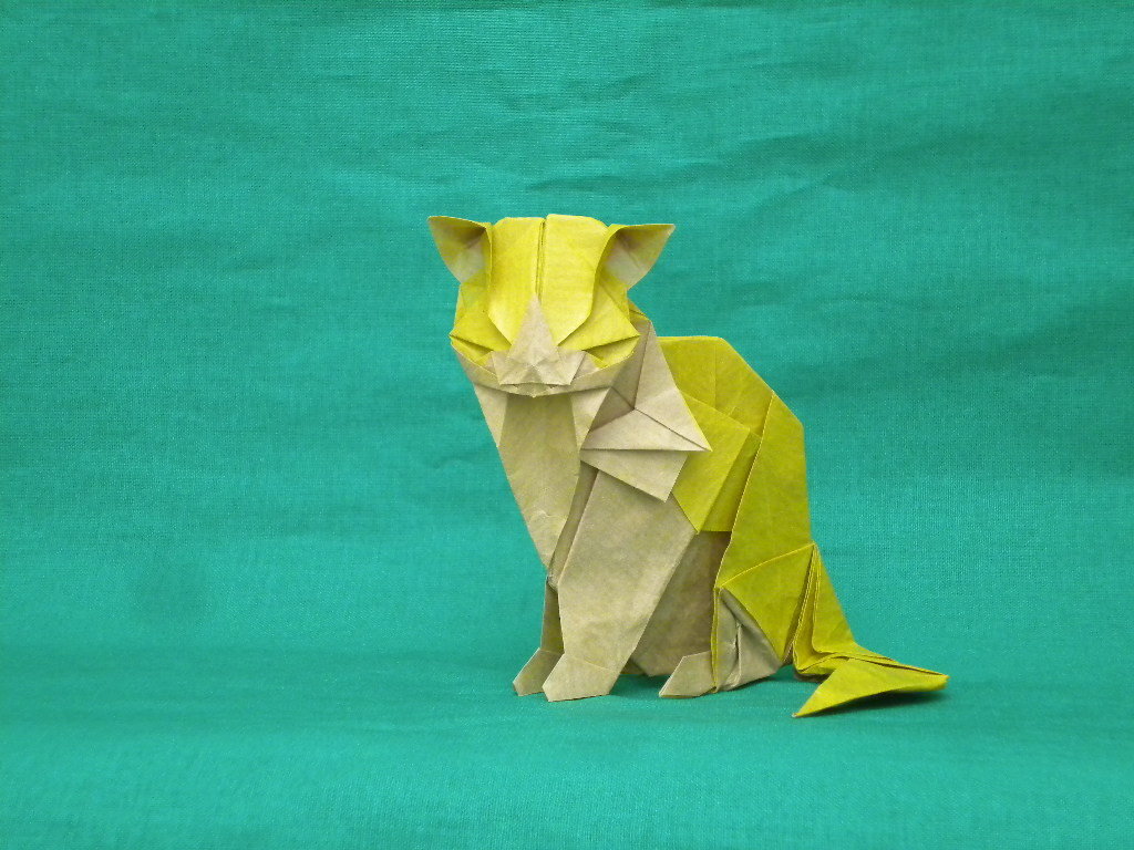 origami cats - My, Origami, Paper, cat, Longpost