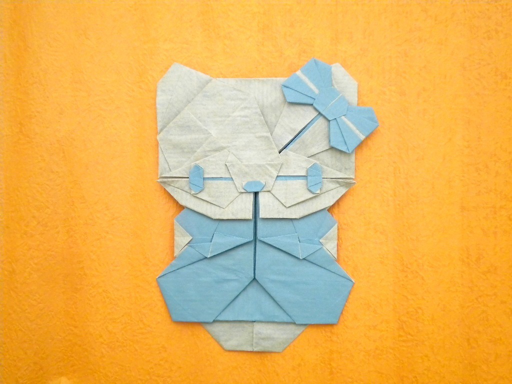 origami cats - My, Origami, Paper, cat, Longpost