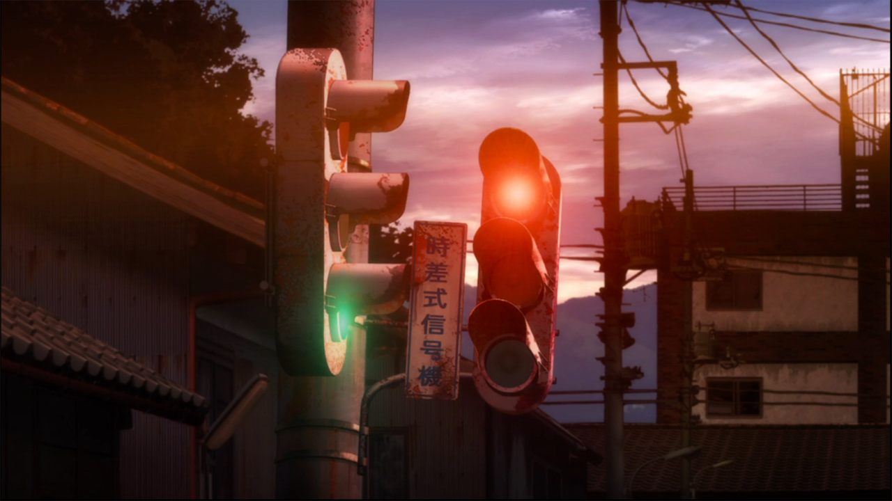 Backgrounds from the anime Another (2012) - My, Other, Another, Anime, Sunset, Background