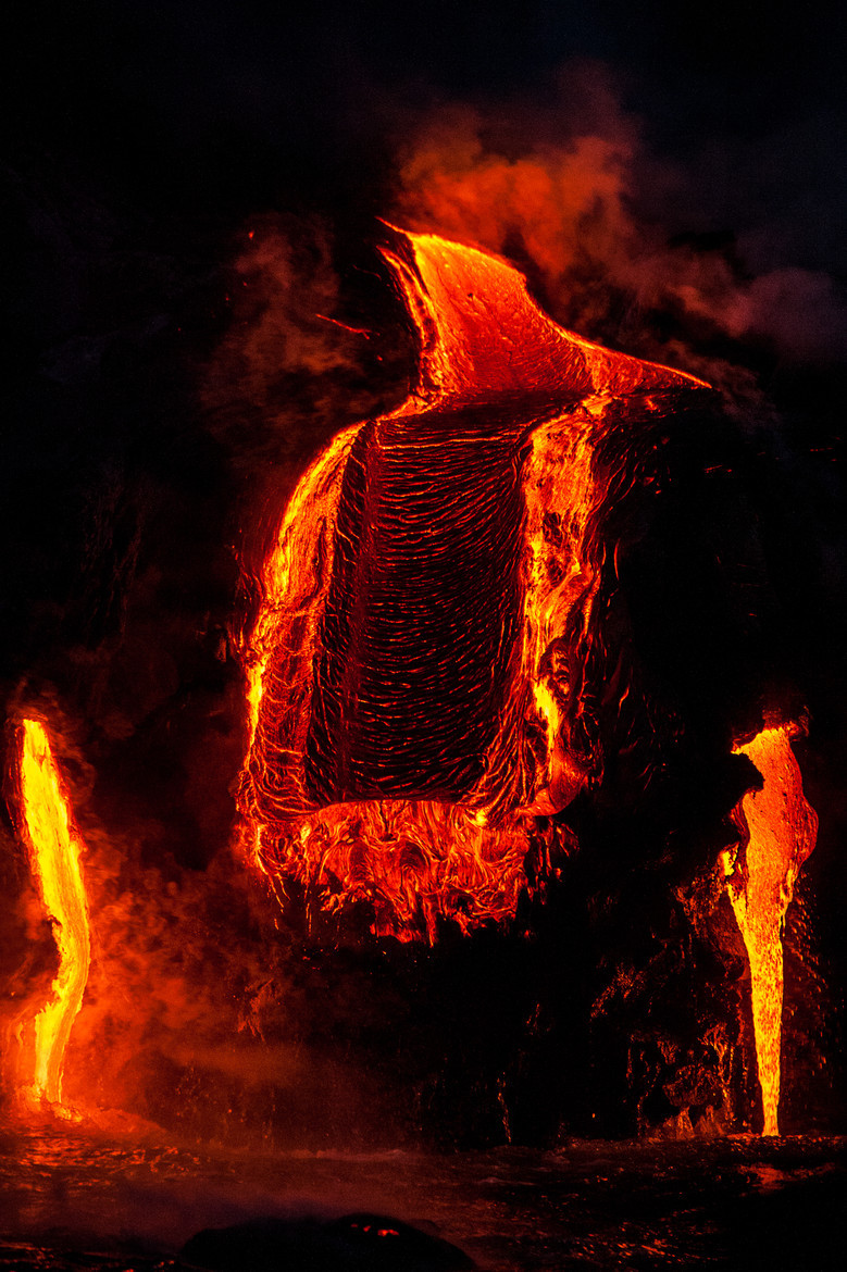 Lava post. - The photo, , Magma, Eruption, Longpost, Eruption