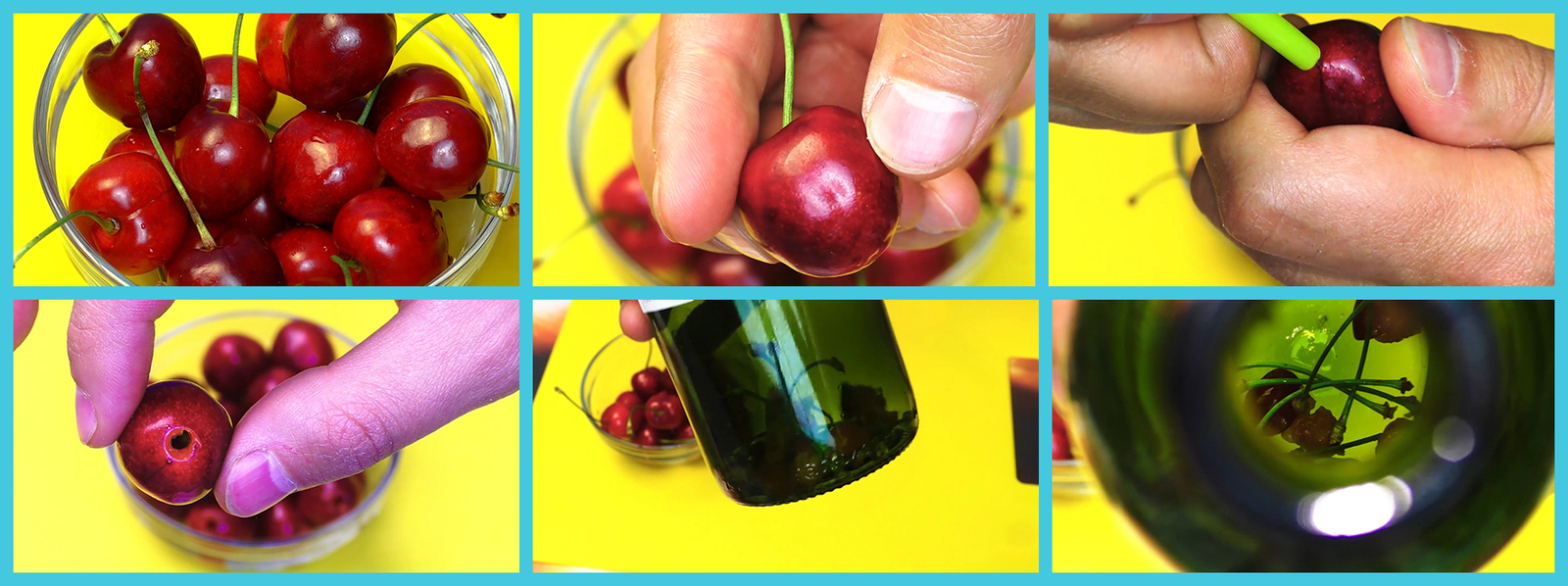 How to quickly get rid of the pits of cherries? - My, Life hack, , 