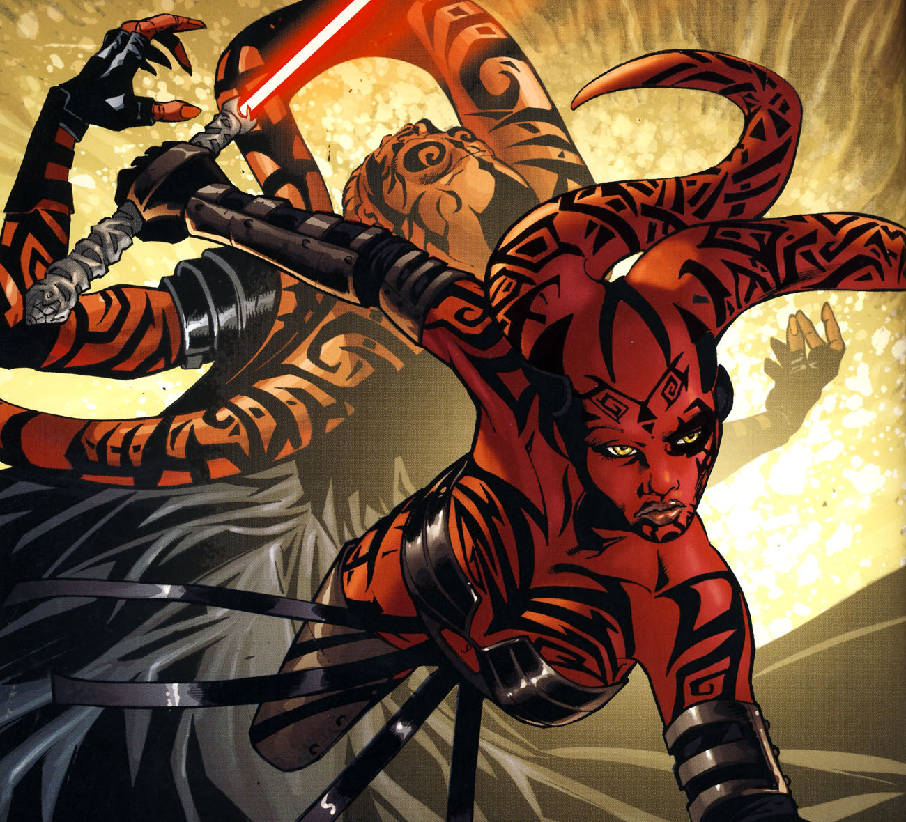 Elegant and loving Darth Talon - Star Wars, Art, Longpost