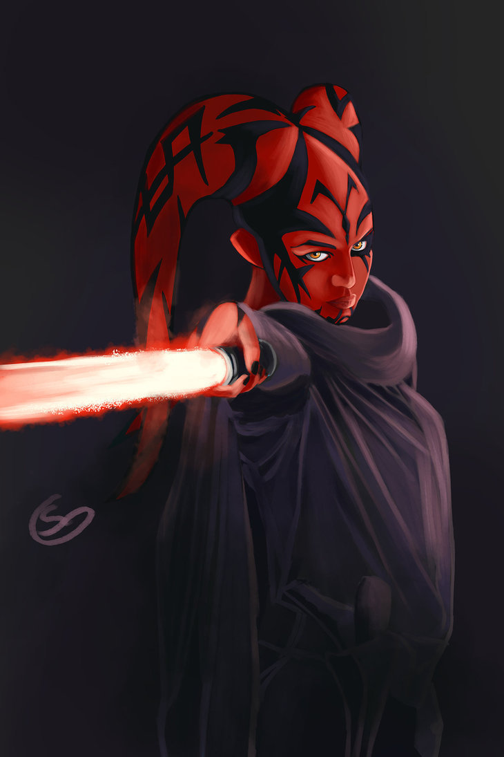 Elegant and loving Darth Talon - Star Wars, Art, Longpost