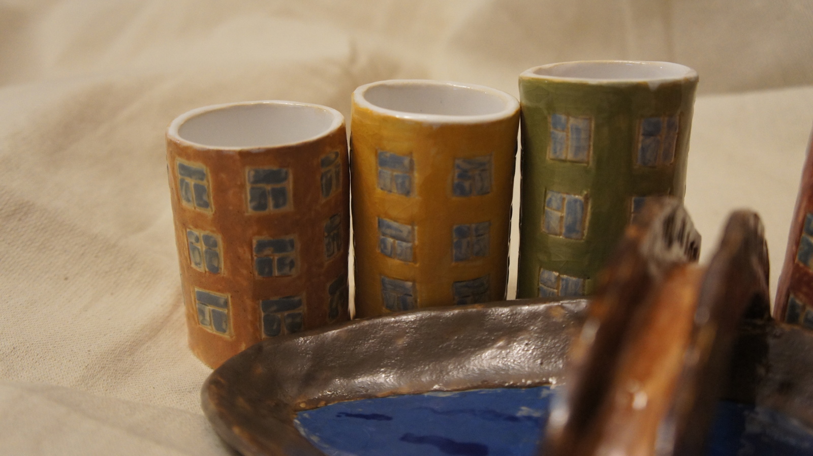 Drink in St. Petersburg, eat sushi and drink tea! Ceramics :) - My, , Ceramics, Кружки, Clay, Handmade, Longpost, Spring