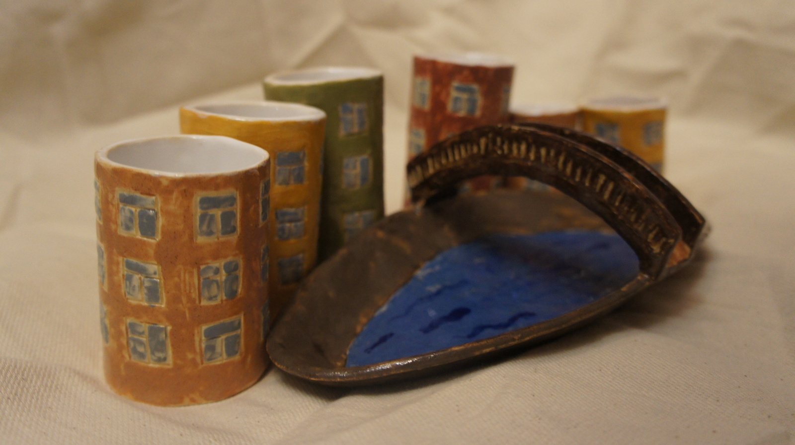 Drink in St. Petersburg, eat sushi and drink tea! Ceramics :) - My, , Ceramics, Кружки, Clay, Handmade, Longpost, Spring