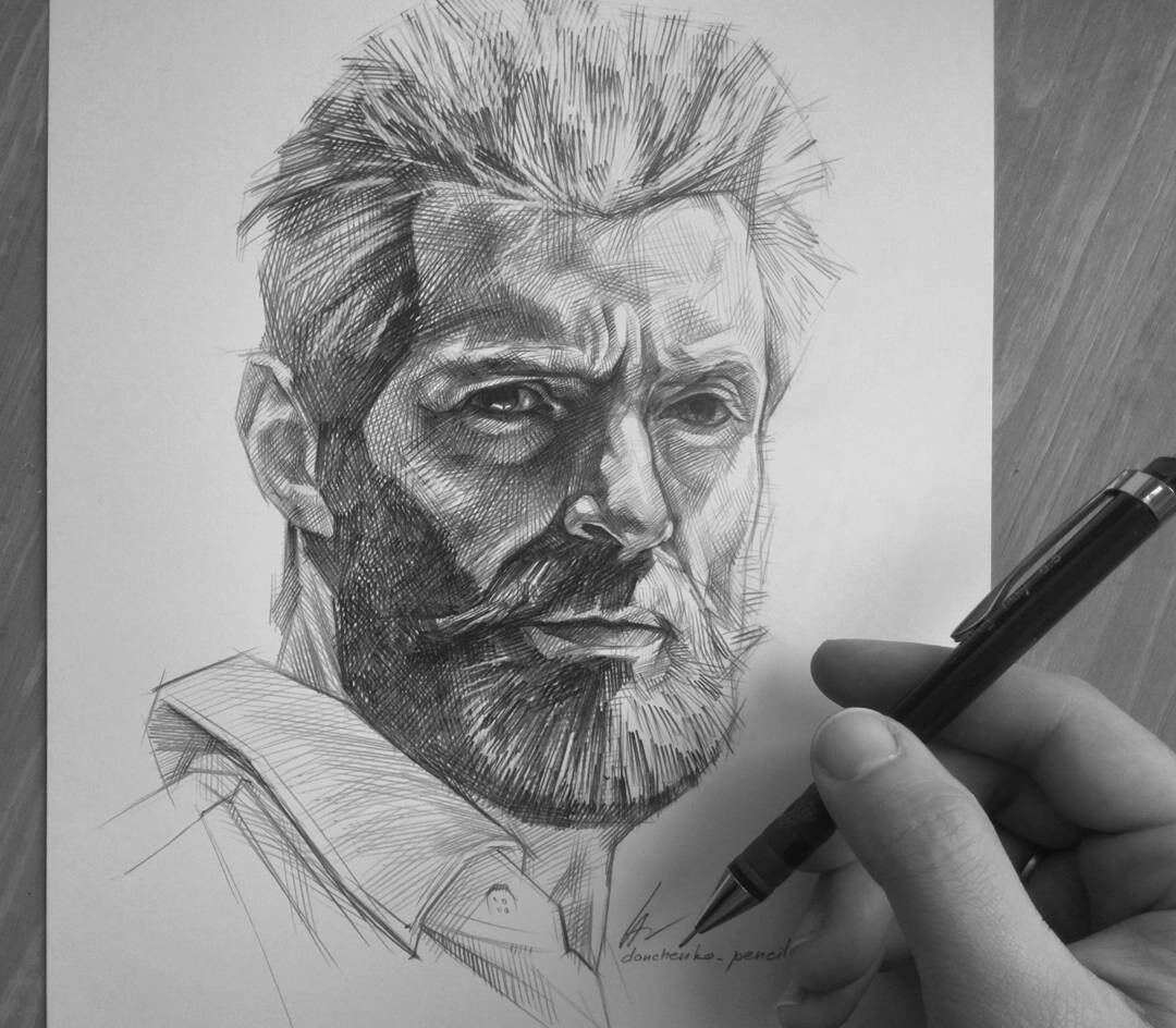 Logan - My, Drawing, Wolverine X-Men, X-Men The Beginning of Wolverine, Portrait, , Creation, Artist, Art, Logan