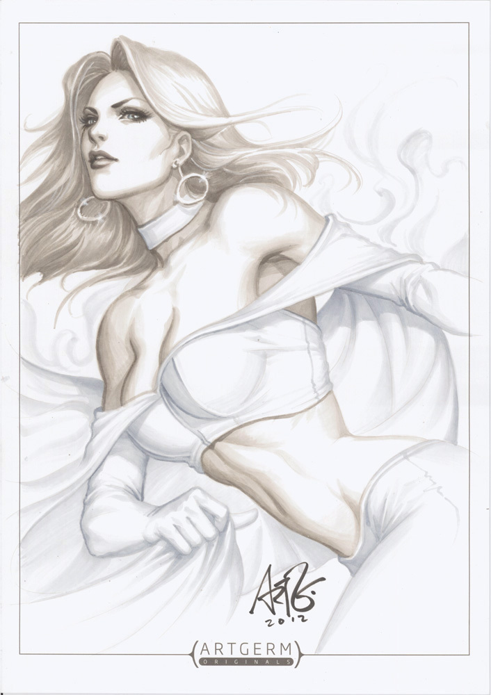 Emma Frost - Арт, Рисунок, Картинки, Artgerm, Marvel, Эмма Фрост