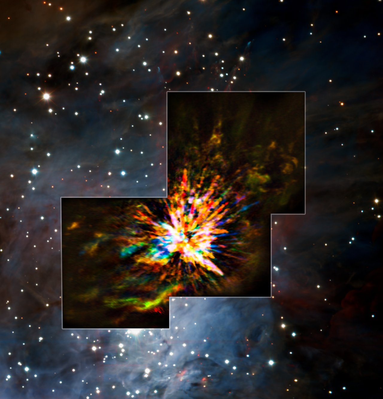 ALMA observatory captured a powerful stellar explosion - Alma, Explosion, Space, Universe, Research, Astronomy, Longpost