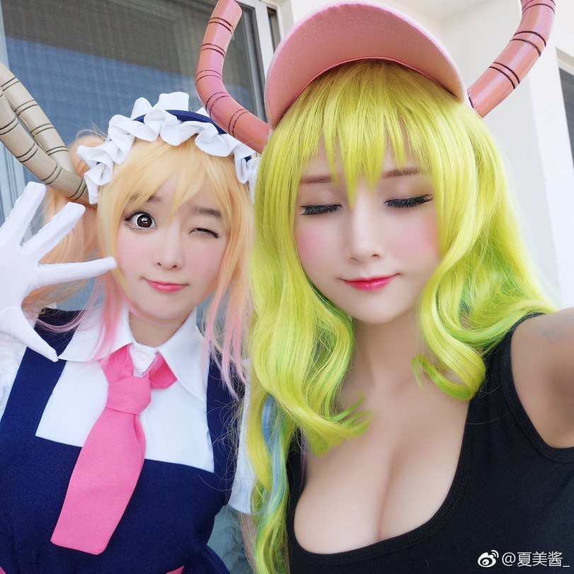 Quetzalcoatl (Kobayashi-san Chi no Maid Dragon) - NSFW, Boobs, GIF, Anime, Cosplay, Kobayashi-san chi no maidragon, Longpost, Lucoa