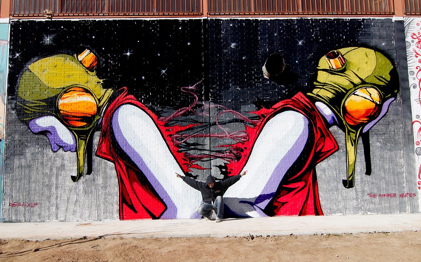 Graffiti - you're just space! - Street art, Graffiti, , Space, Longpost