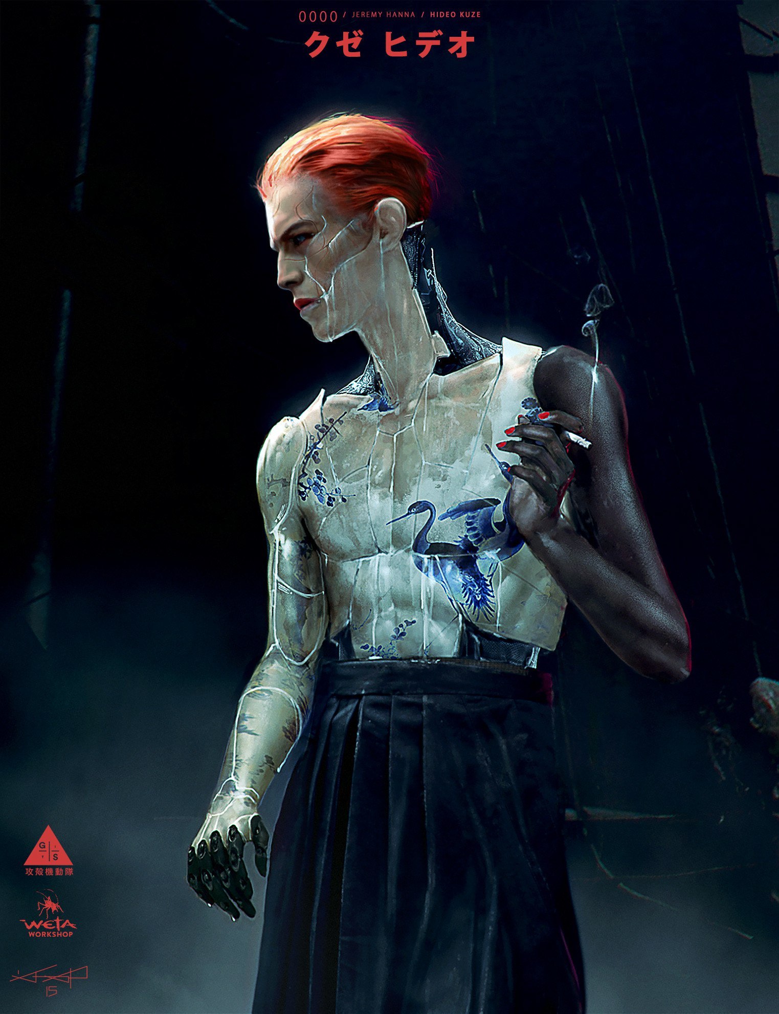 Concept art of the film Ghost in the Shell - Ghost in armor, Concept, Hollywood, Movie heroes, Fantasy, Longpost