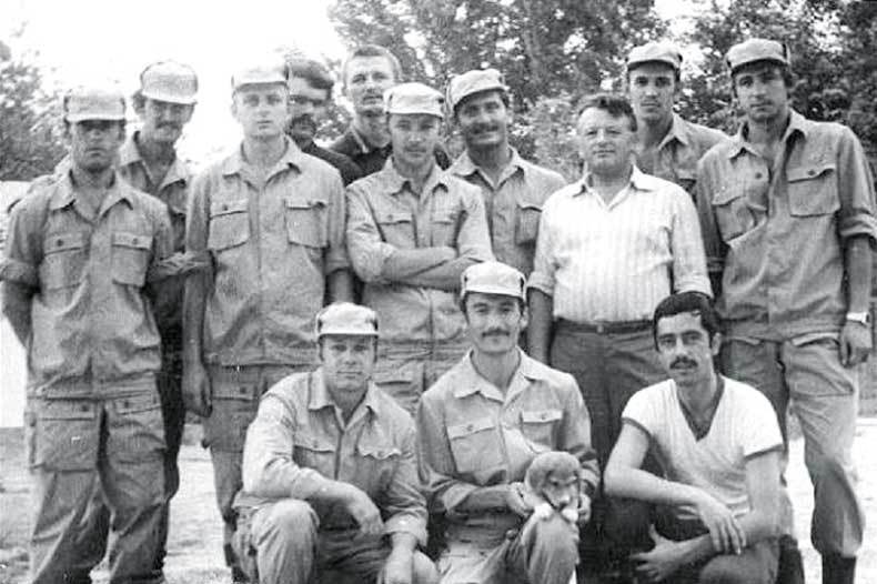 In the photo, the composition of the special forces of the KGB of the USSR Zenith, Kabul, July 1979. - Special Forces, the USSR, The photo