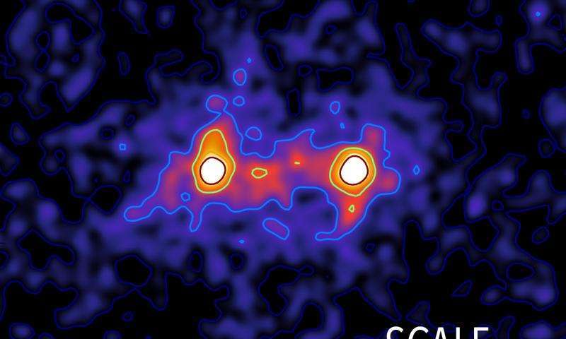 Впервые получили подробное изображение темной материи, которая играет роль моста, соединяющего две галактики - Космос, Темная материя, Вулкан Мауна-Кеа