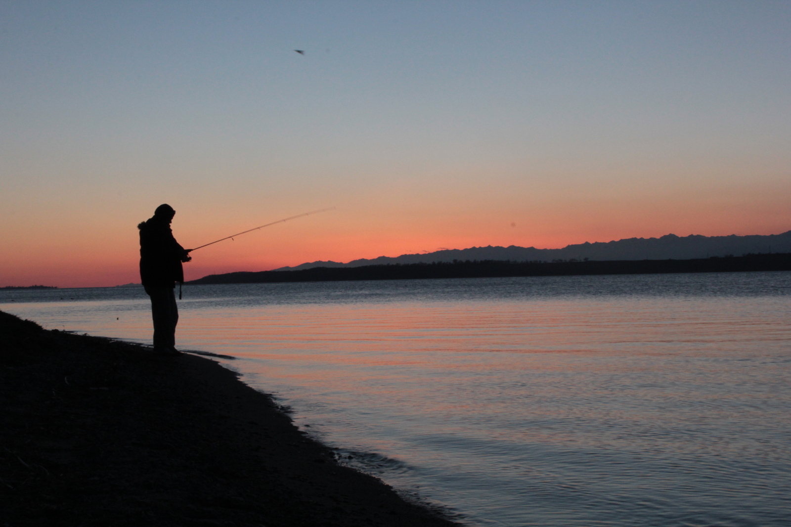 Issyk-Kul(Kyrgyzstan) - My, Issyk-Kul, Sunset, Fishing, Longpost, My, Kyrgyzstan