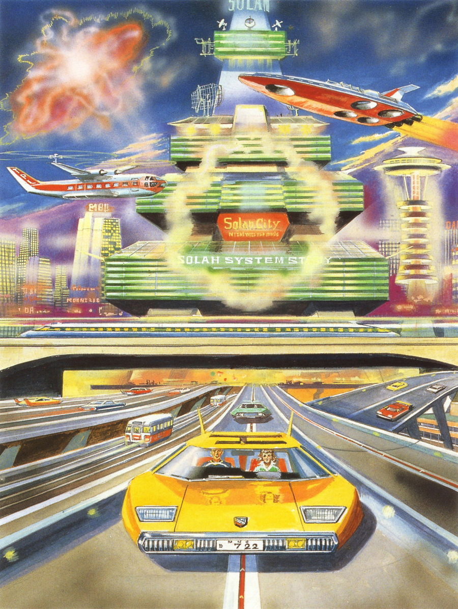 retro futurism shigeru komatsuzaki - , Future, Art, Retrofuturism, Longpost