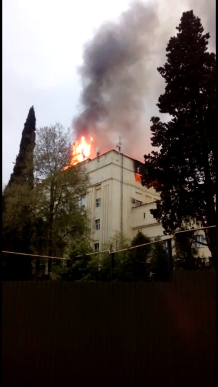 In Sochi, the Khlebokombinat was on fire today - Sochi, Bakery, Fire, Longpost