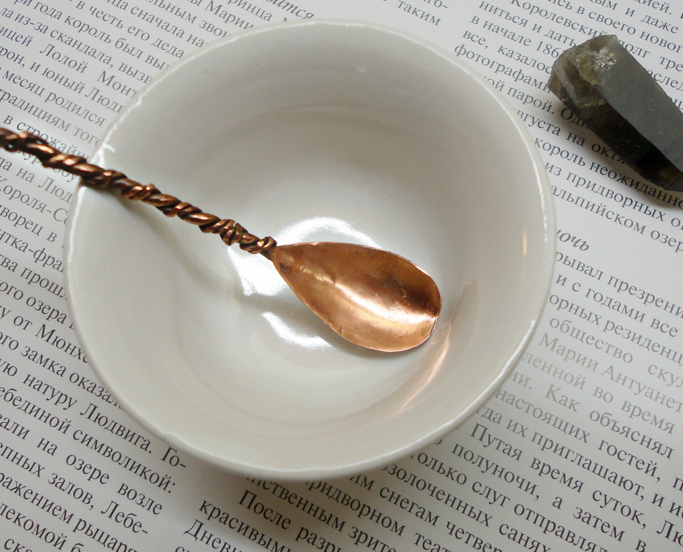 Spice spoon. - My, , , Kitchenware, Handmade, Copper, Wire wrap, Metal products, Handmade, Longpost