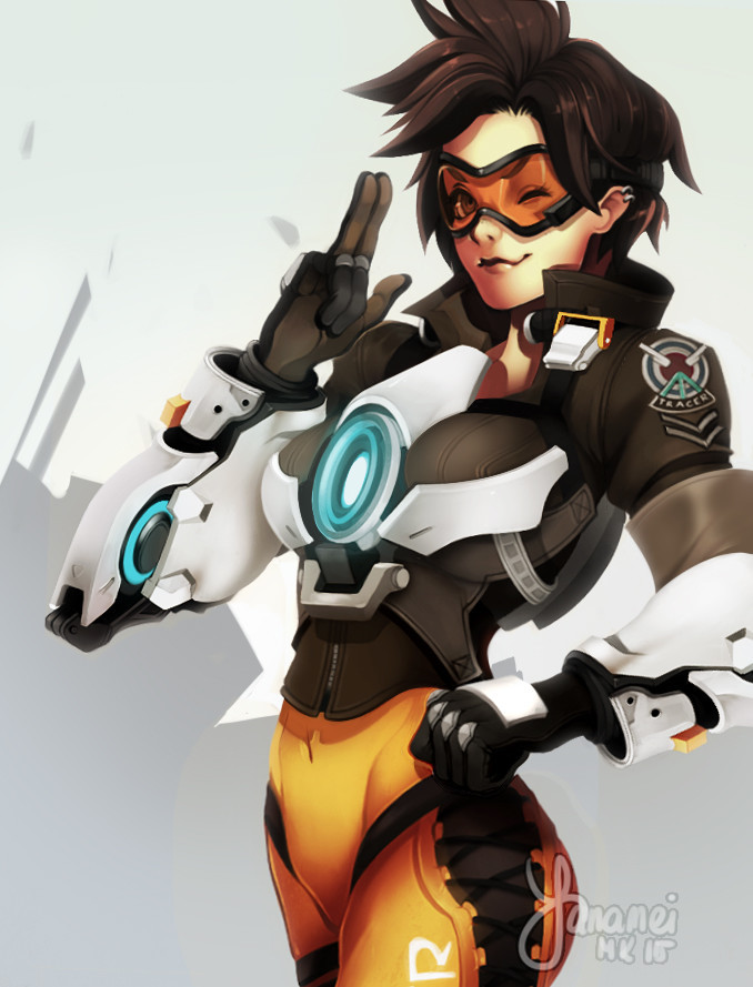 Lena Oxton - Overwatch, Tracer, , Art