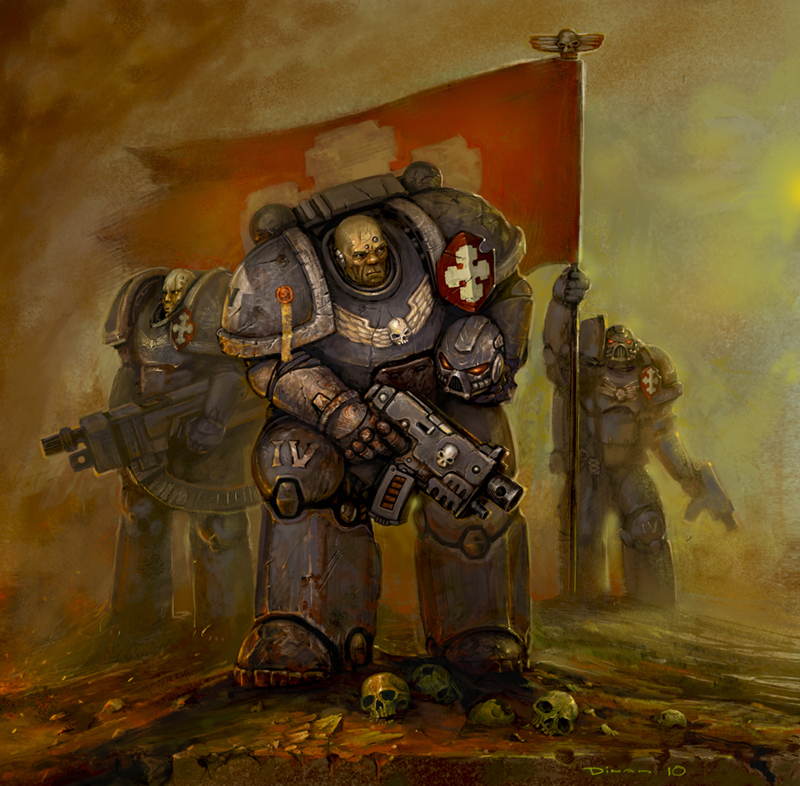 Space Marine - Wh Art, Warhammer 40k, , Longpost