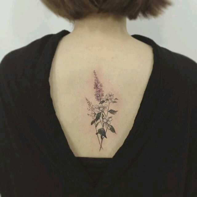 Botanical tattoos. 2 selection. - Tattoo, Flowers, , Longpost