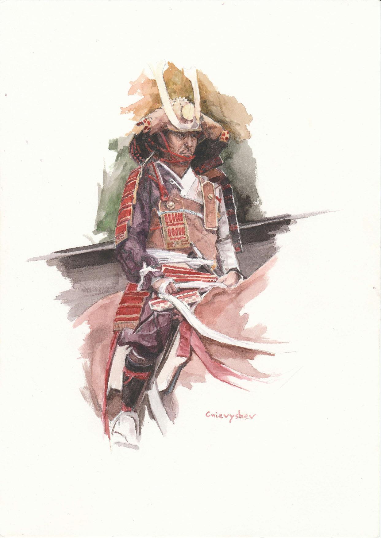 My series of watercolor works dedicated to Japan. - My, Gnievyshev, Art, Creation, Painting, Longpost