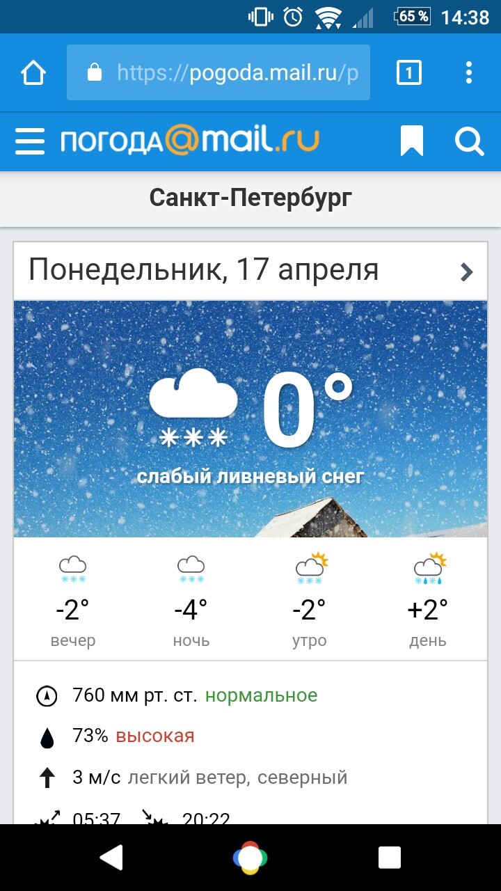 Слабый ливневый снег. Питер | Пикабу