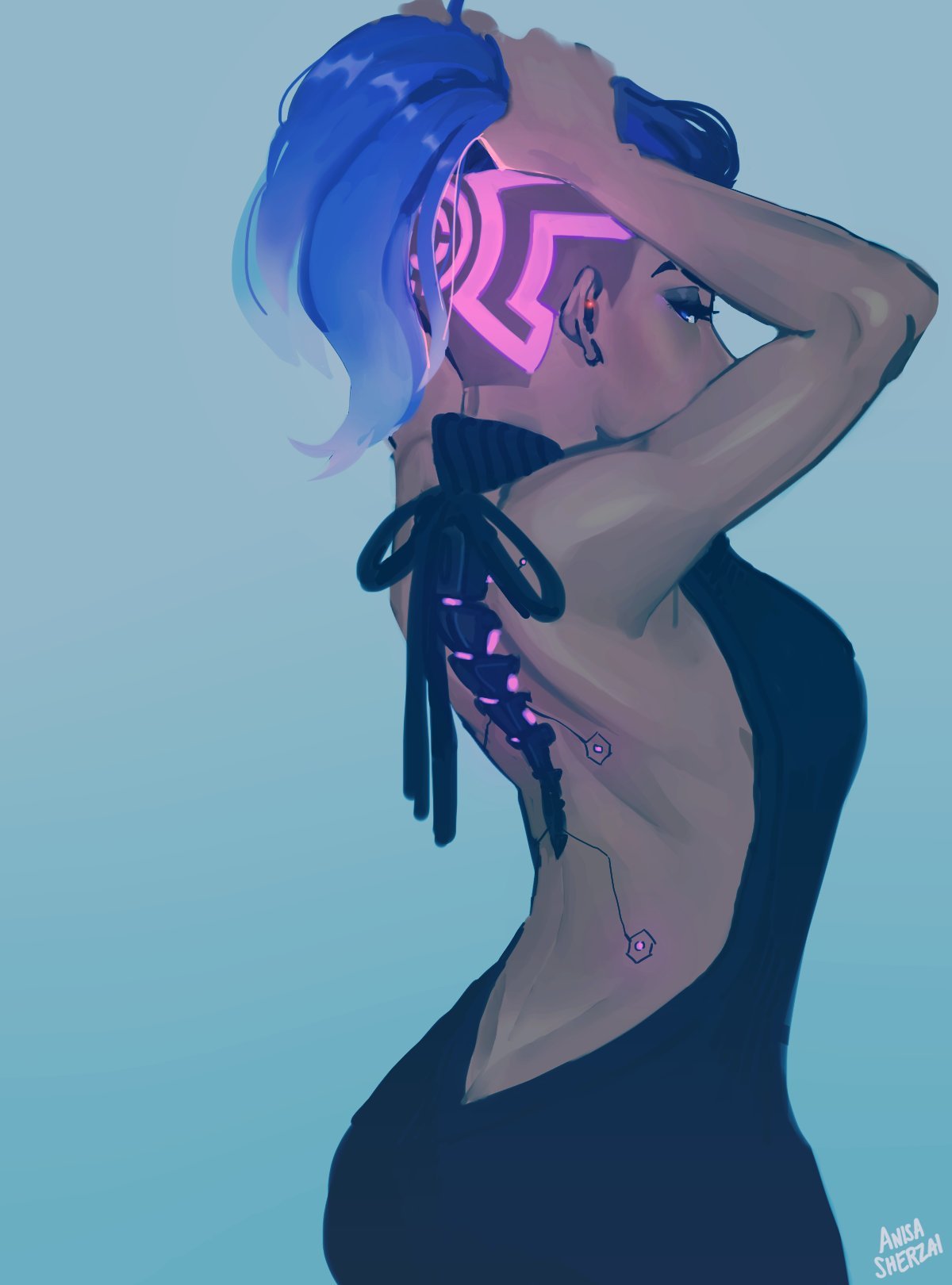 Sombra - Sombra, Overwatch, , Art