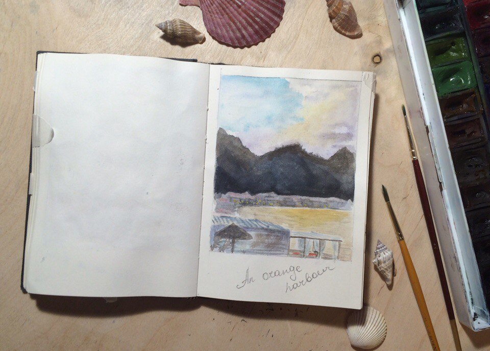 Sketches from Sicily - My, Art, Sketch, Sketch, Watercolor, Longpost