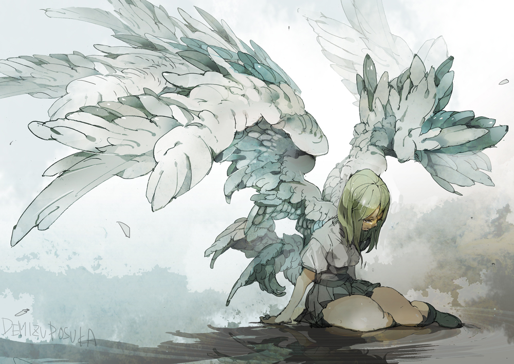 Anime Art - Anime art, Anime, Anime original, Demizu Posuka, Longpost