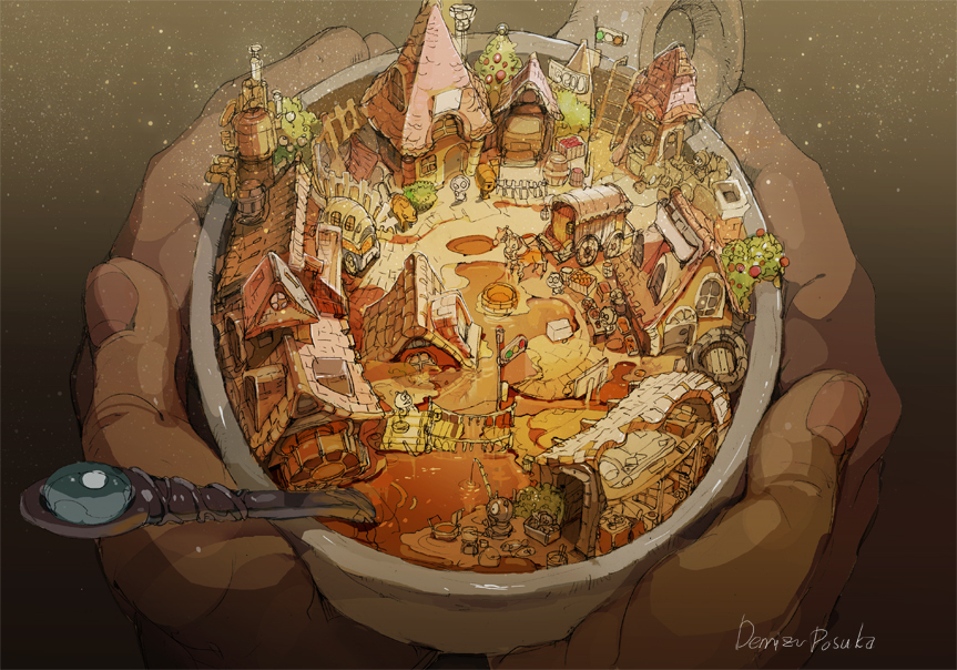 Anime Art - Anime art, Anime, Anime original, Demizu Posuka, Longpost