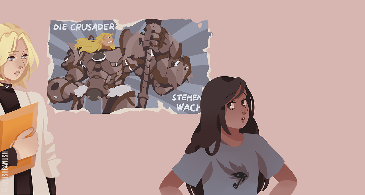 Idol - Overwatch, Pharah, Mercy, , Comics, Longpost