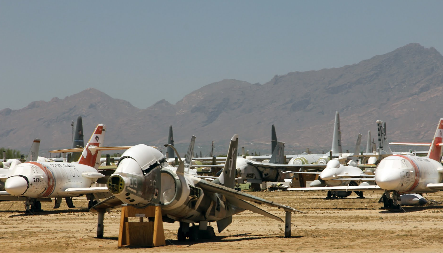 One of the largest, if not the largest, aircraft graveyard - Airplane, Helicopter, Trash, Airbase, Davis-Montaigne, Disposal, , Longpost