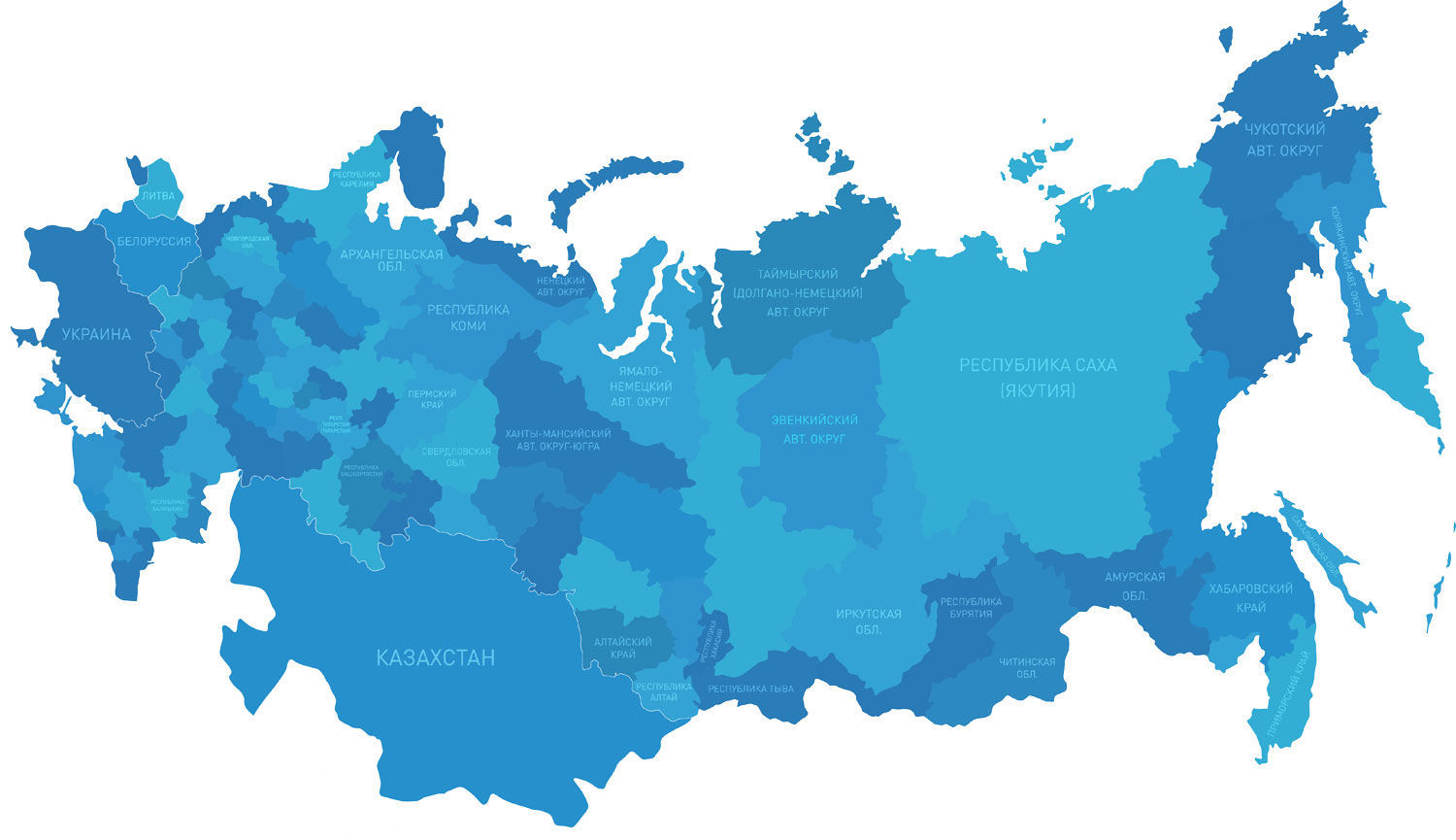 Карта СНГ И России