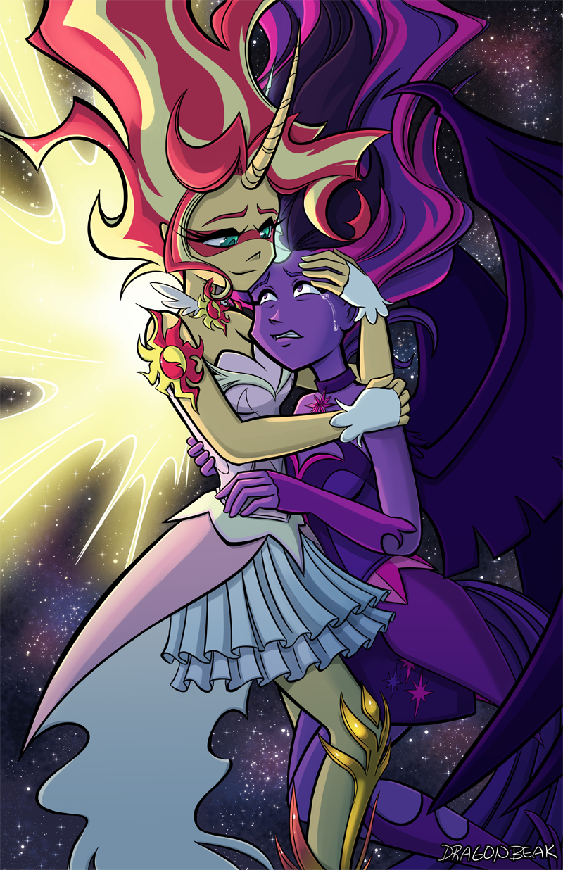 Daydream Shimmer and Midnight Sparkle - My little pony, Equestria girls, Sunset shimmer, Daydream Shimmer, Twilight sparkle, Midnight sparkle