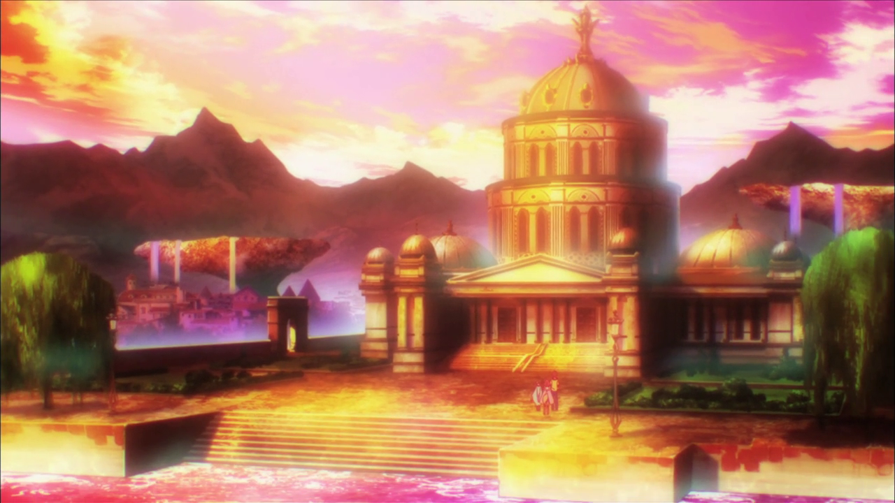 Animated series backgrounds as a separate art form - Anime, No game no life, 3D graphics, Longpost