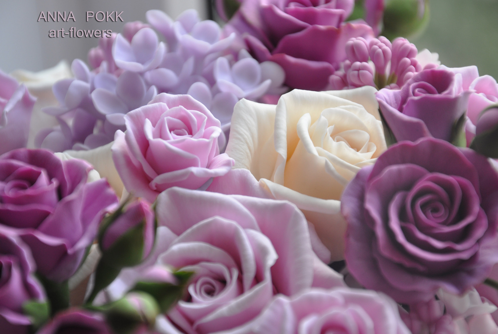 Cold porcelain flowers in a hat box. - My, Polymer floristry, Handmade, Cold porcelain, , , Longpost