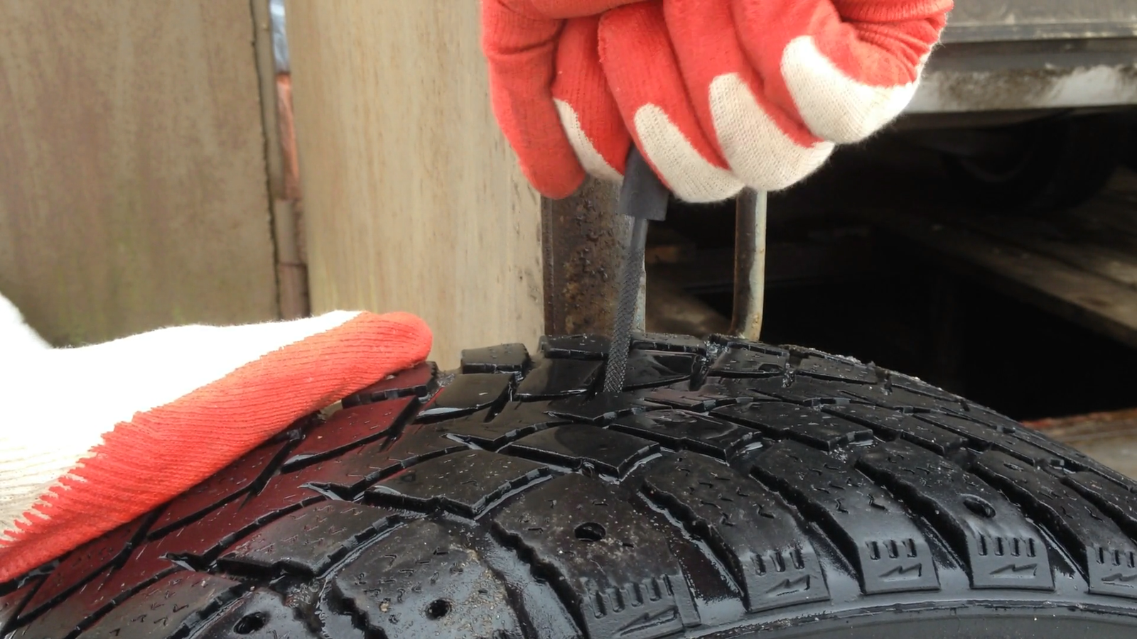 Tire puncture. How to repair with your own hands? - My, Car, Tires, Колесо, Puncture, With your own hands, Longpost, 