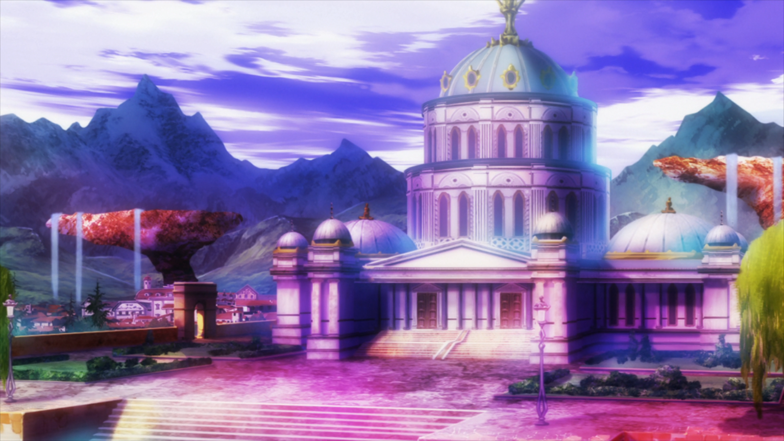 Animated series backgrounds as a separate art form - Anime, No game no life, 3D graphics, Longpost