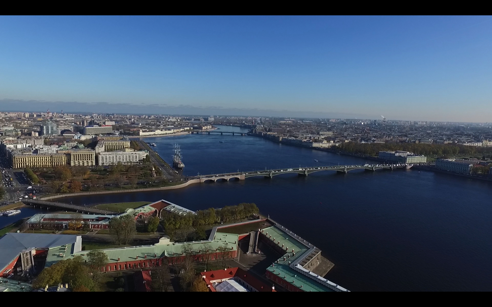 View of the Troitsky bridge in St. Petersburg - My, Saint Petersburg, Trinity Bridge, Neva, Beautiful view, Peter and Paul Cathedral, , , beauty, Bridge