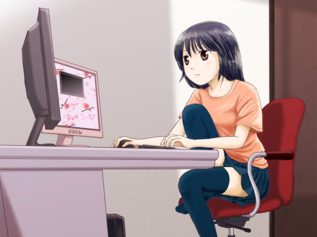Девушки у компьютера