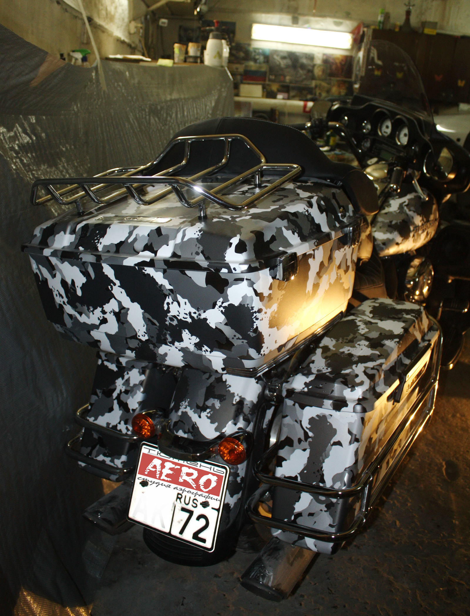 Harley train in camouflage... - My, Airbrushing, Tyumen, , Harley-davidson, Tyumenaero, Tyumenaero, Camouflage, Longpost