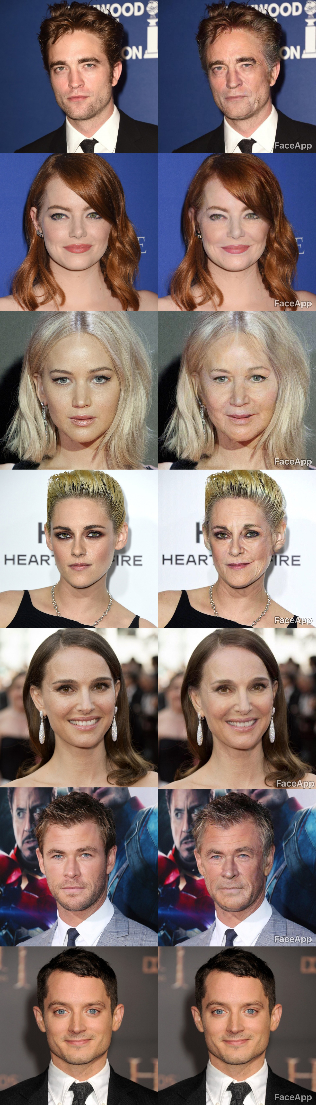 What stars will look like in 30 years (FaceApp) - My, Stars, Faceapp, Robert Pattison, Celebrities, Humor, Old age, Longpost