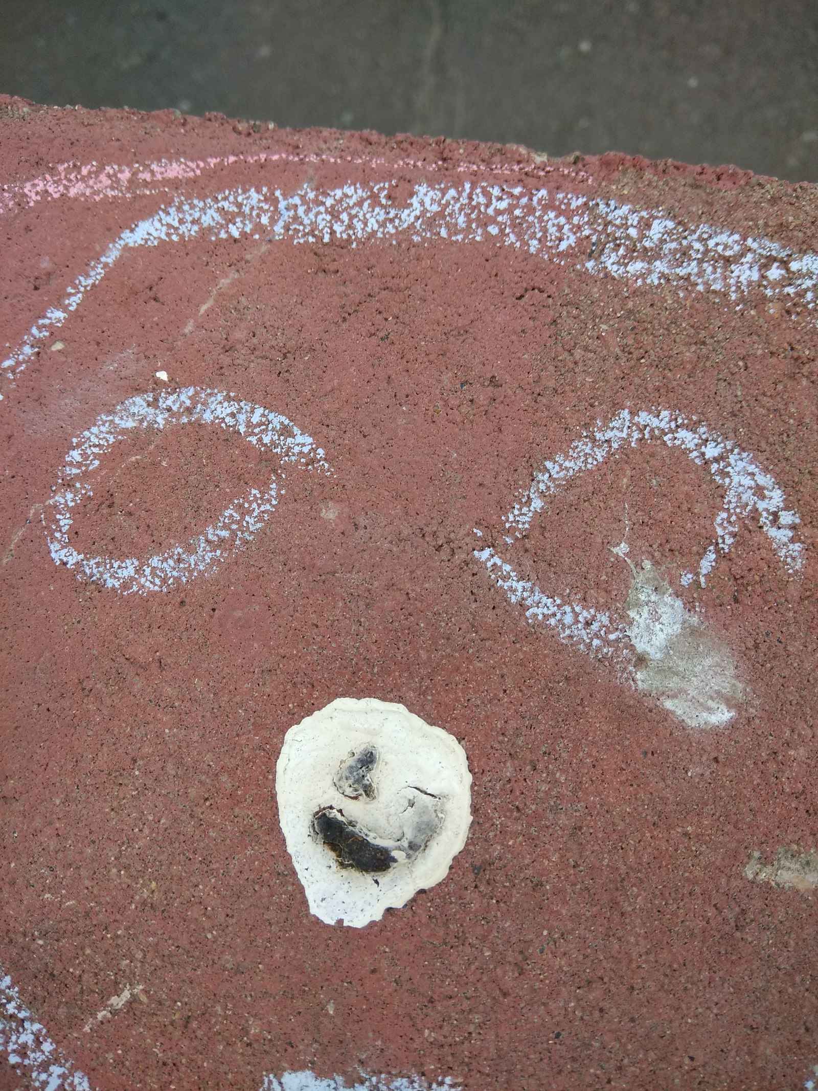 Children's creativity - My, Drawing, Drawing on the pavement, Feces, Longpost