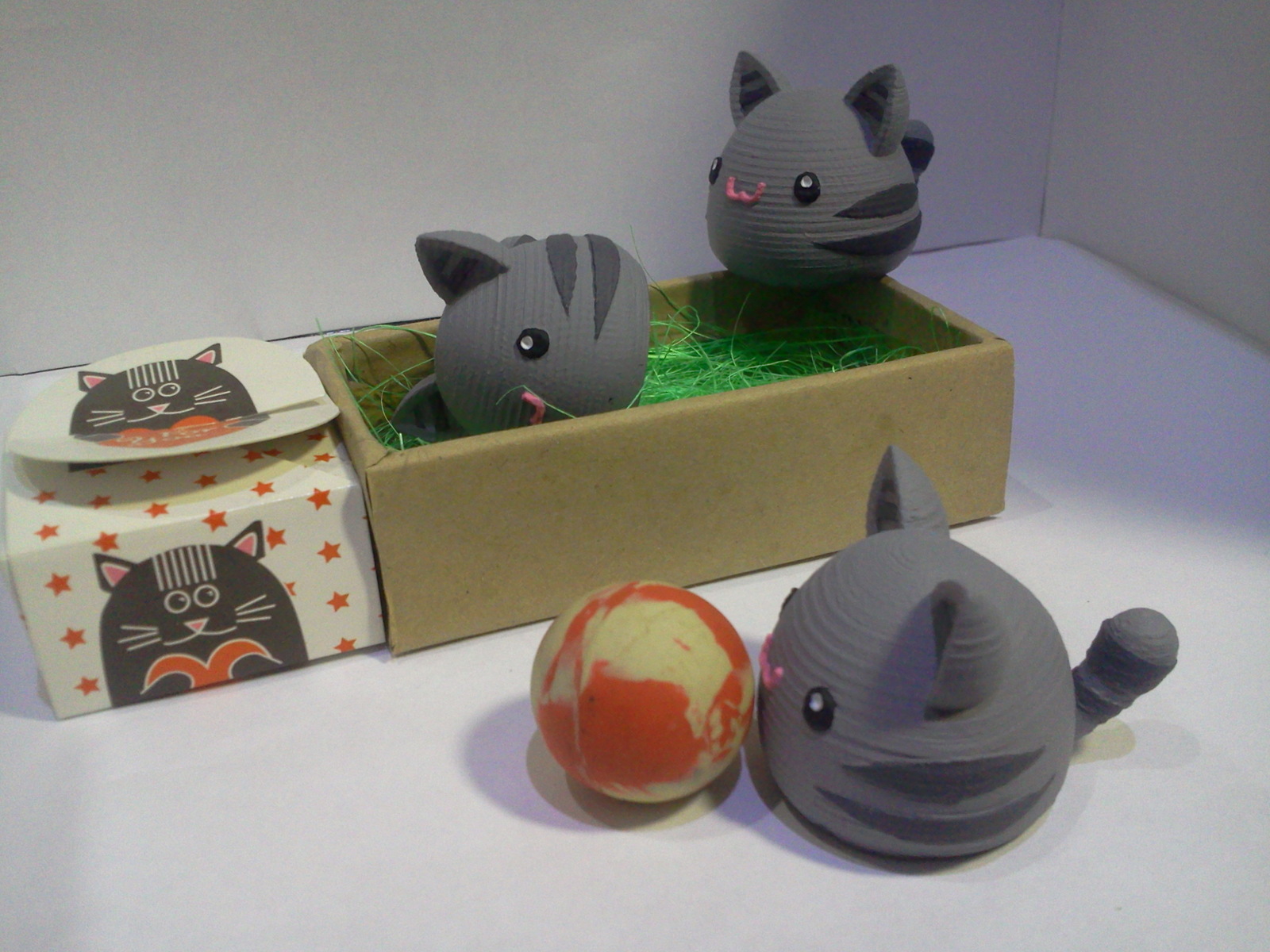 Funny slurry cats - My, 3D printer, 3D печать, Slime Rancher, Figurines, Hobby, Toys