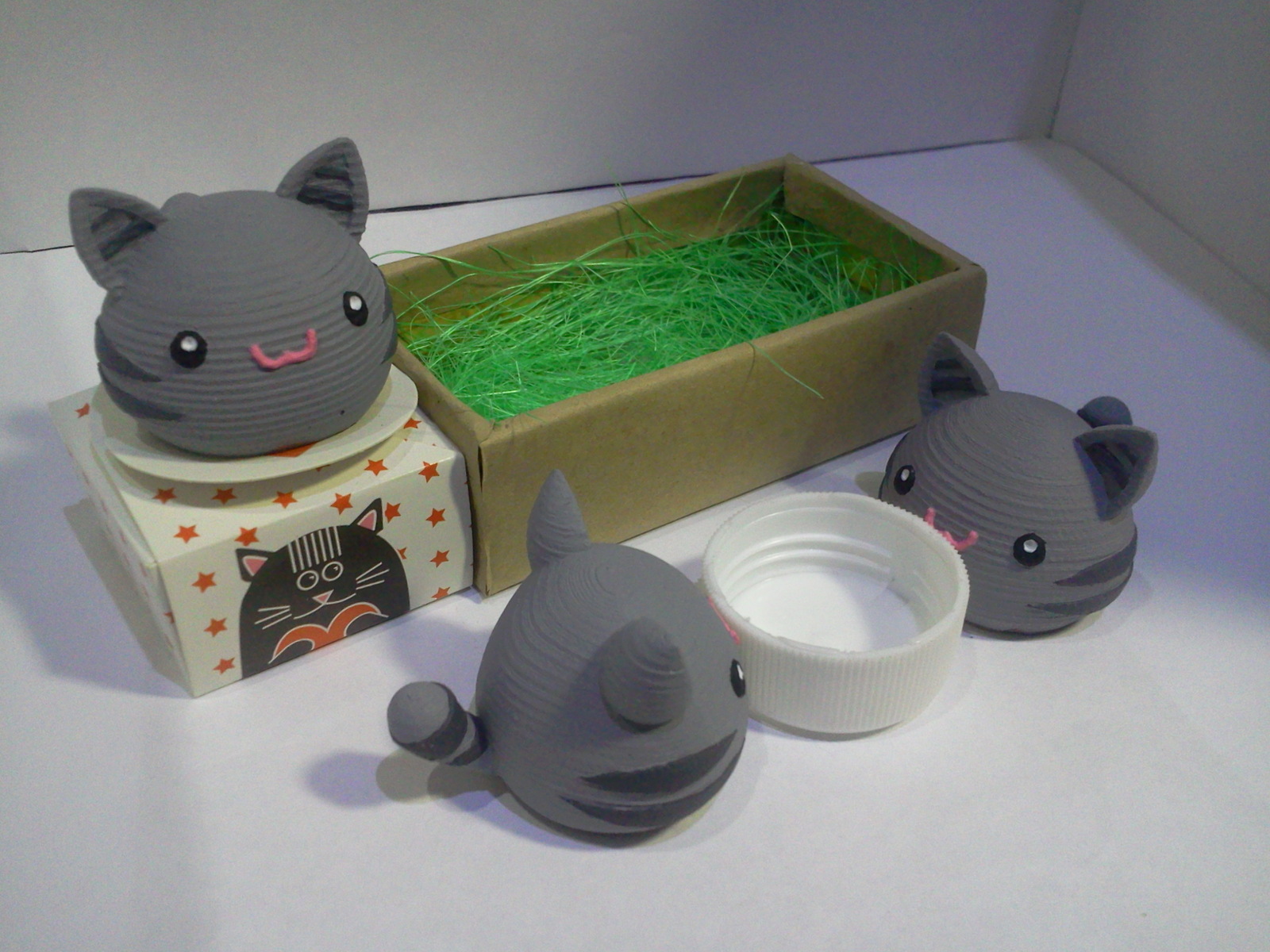 Funny slurry cats - My, 3D printer, 3D печать, Slime Rancher, Figurines, Hobby, Toys