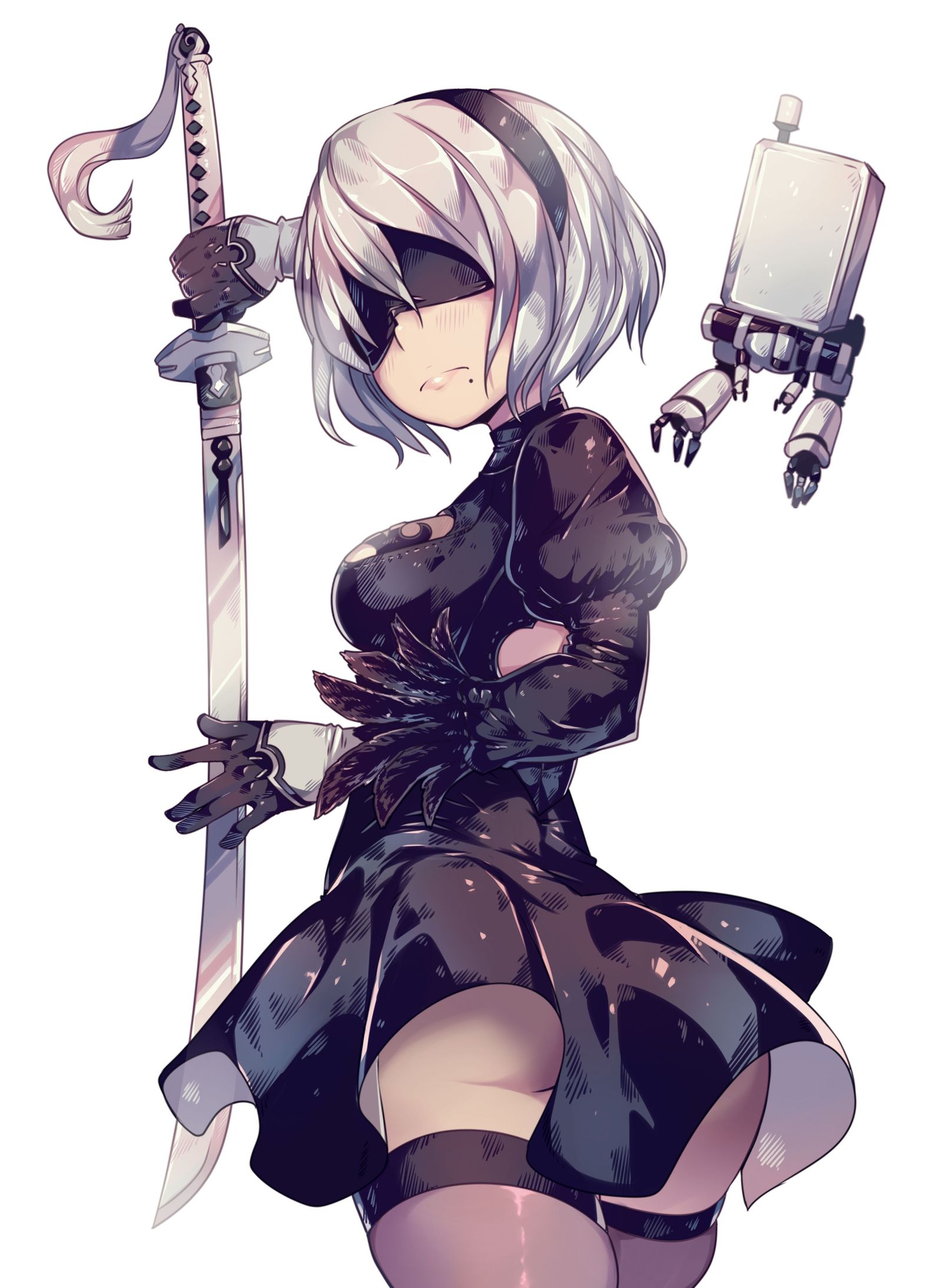 2B (Nier: Automata). - Parororo, NIER Automata, Yorha unit No 2 type B, Art, Games